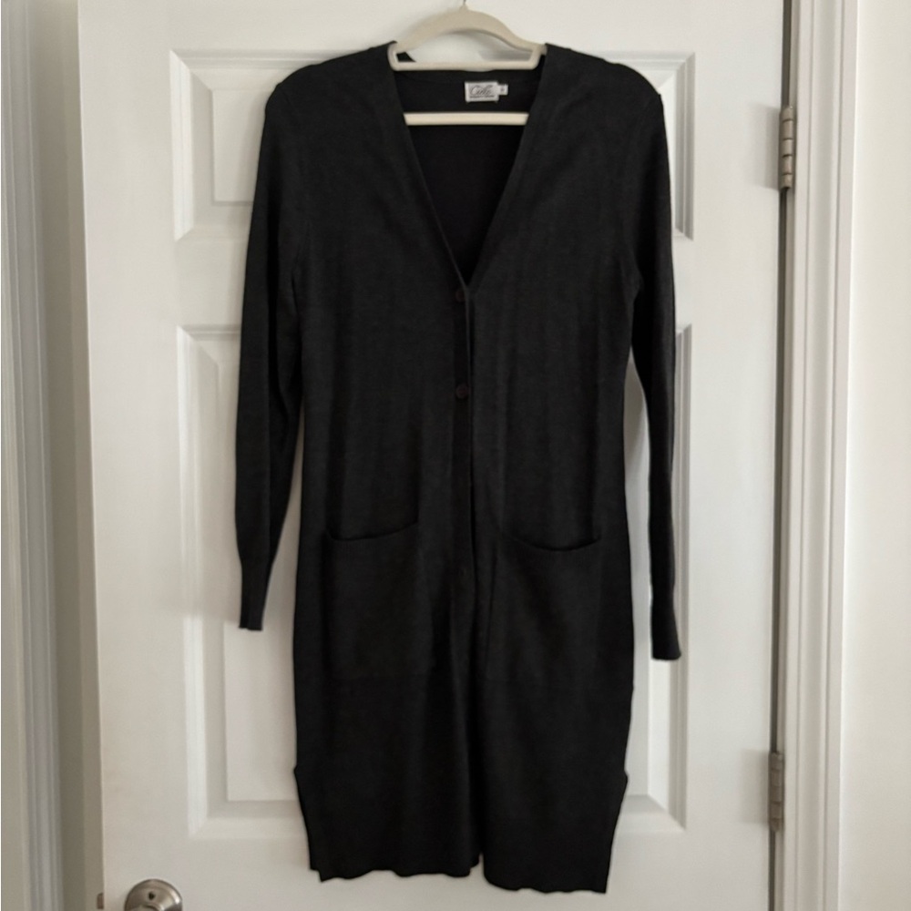 Black Long Cardigan